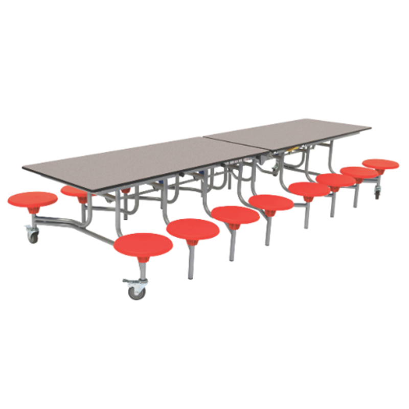 SpaceRight Sixteen Seat Rectangular Mobile Folding Dining Table